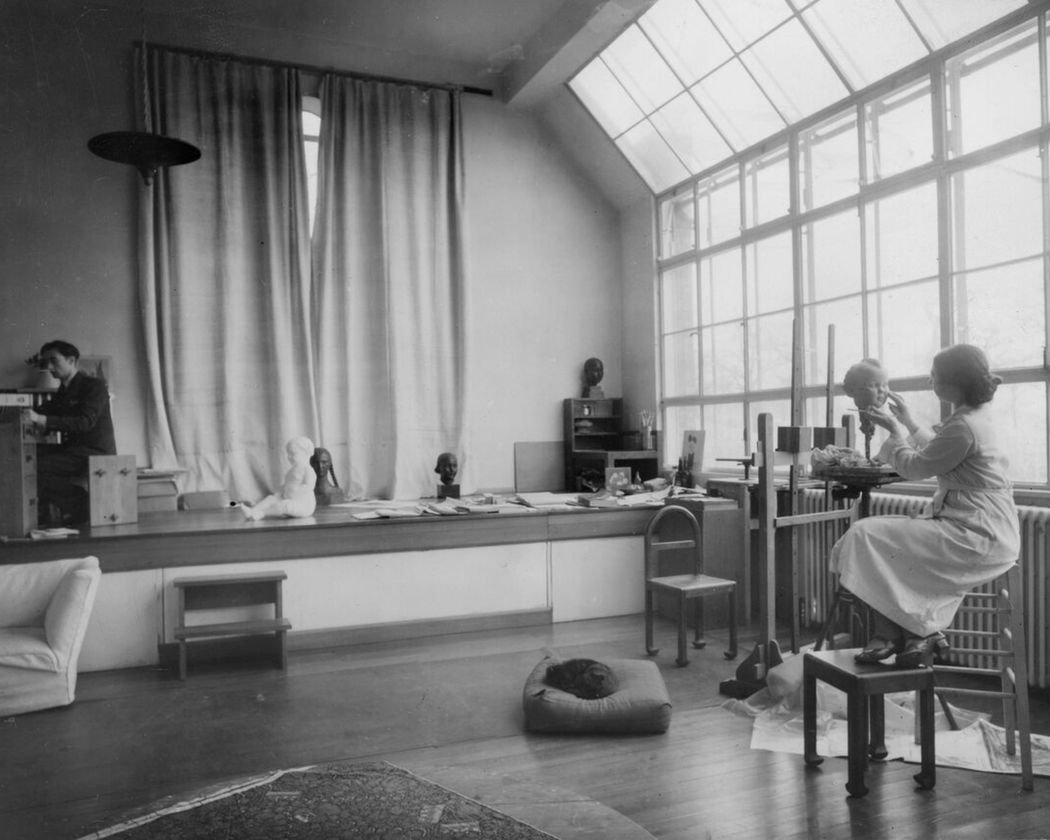 Dora Gordine in her studio