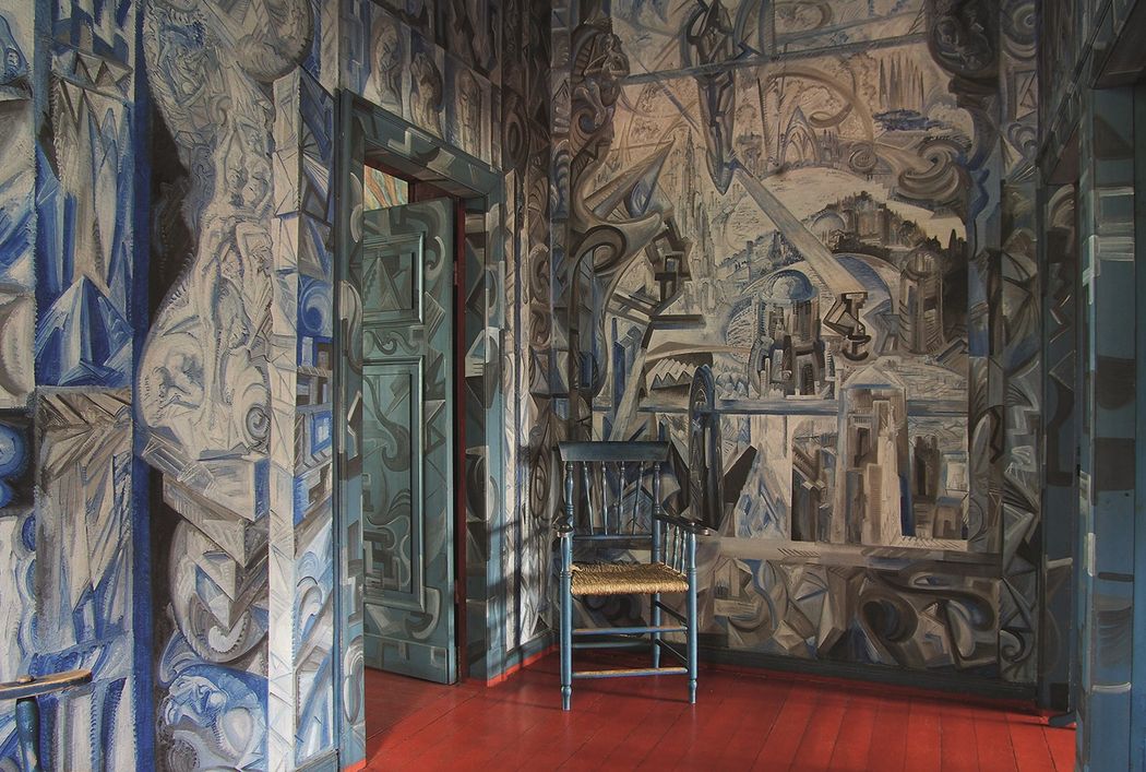 The bedroom at Kunststatte-Bossard