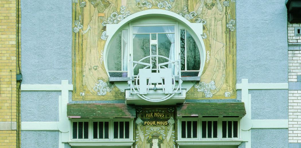La Maison Cauchie, Brussels, frontage