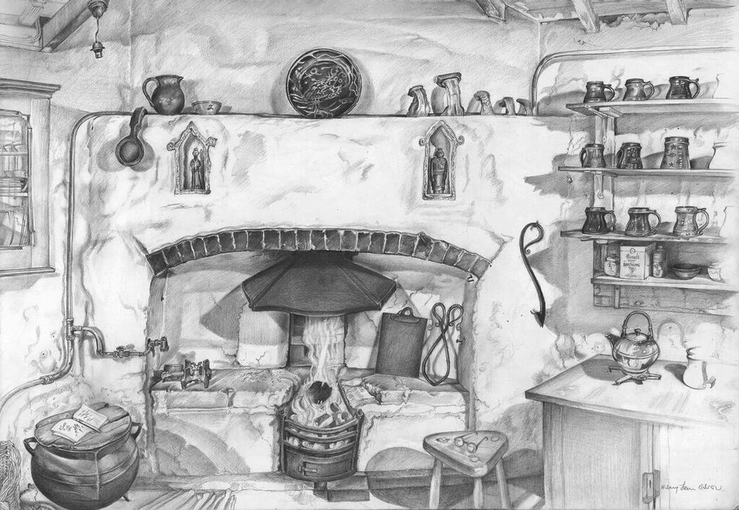 Hilary Jean Gibson: Illustrations of the Leach Pottery St Ives